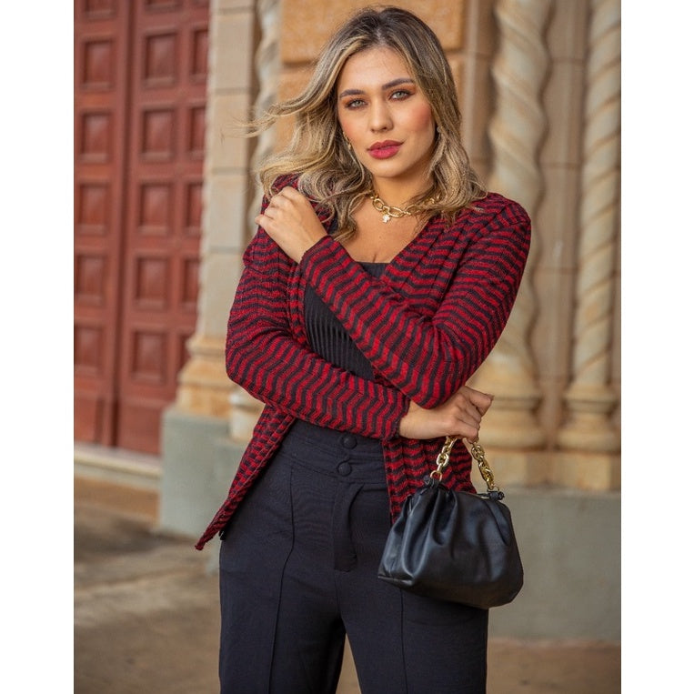 Casaquinho Feminino Casaco Feminino Tricot Roupa Feminina