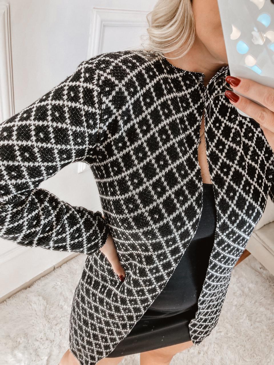 Casaquinho Feminino Tricot Cardigan Style
